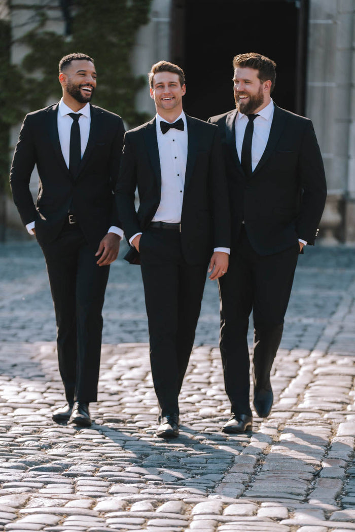Belmont Black Tuxedo Jacket (Separates) by Allure Men