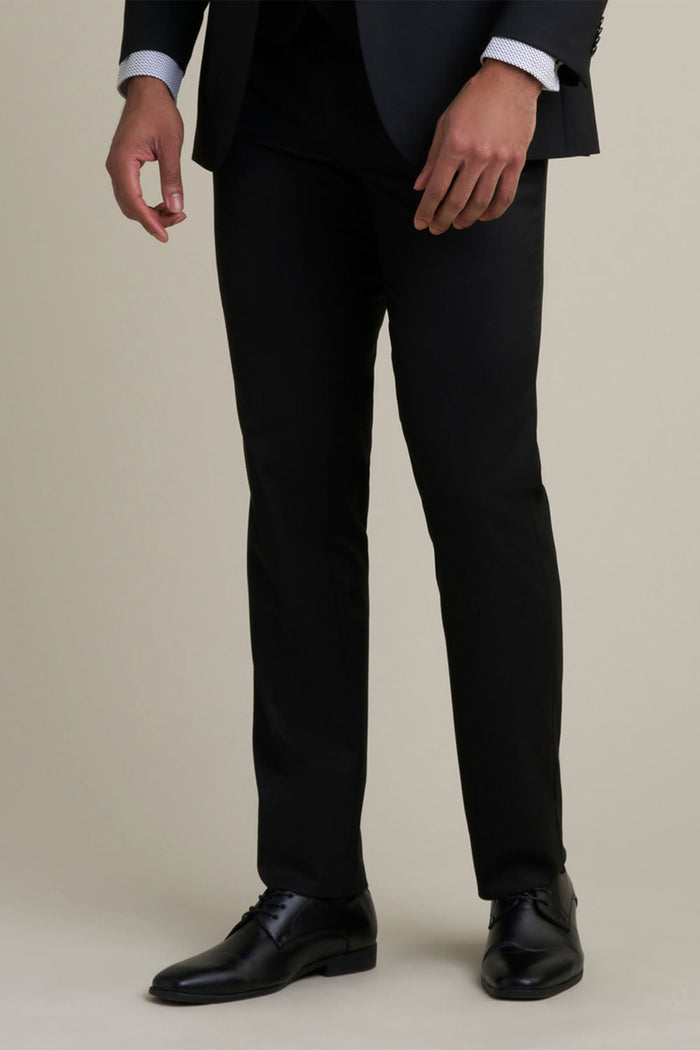 Mayfair Burgundy Luxury Stretch Blend Suit Pants by Allure Men