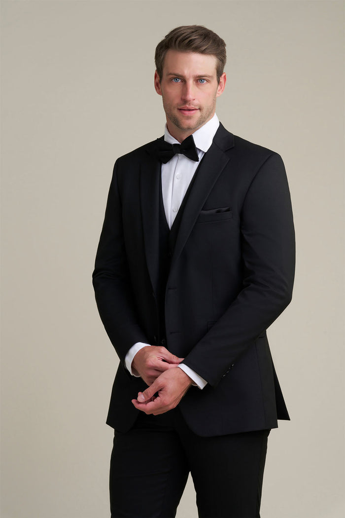 Savoy Black Suit Jacket (Separates) by Allure Men