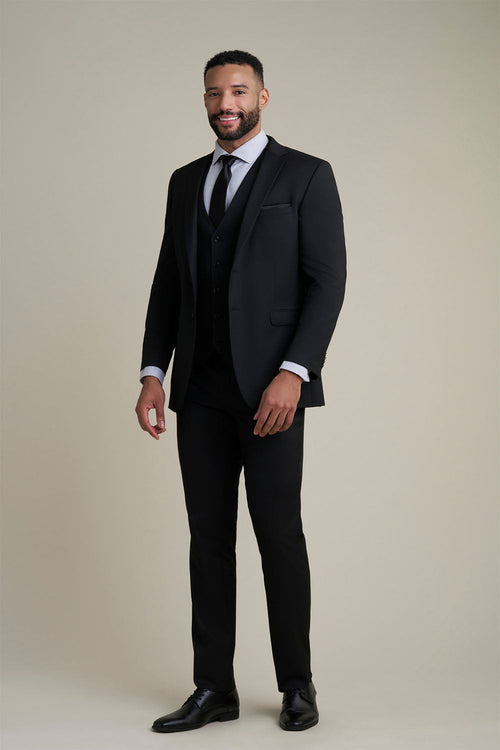 Savoy Black Suit Jacket (Separates) by Allure Men