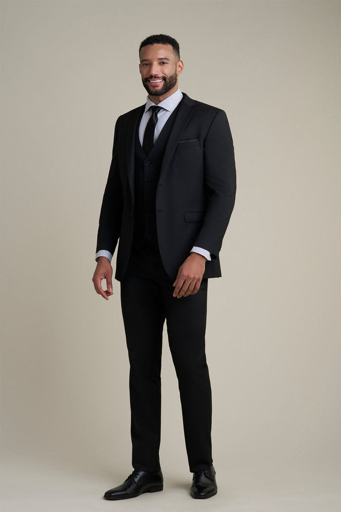Savoy Black Suit Jacket (Separates) by Allure Men