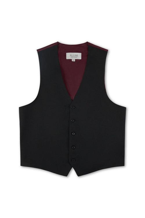 Black Windsor Vest Allure Men