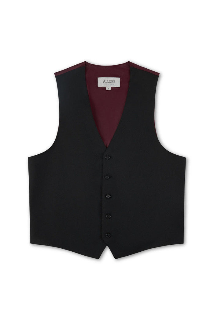 Black Windsor Vest Allure Men