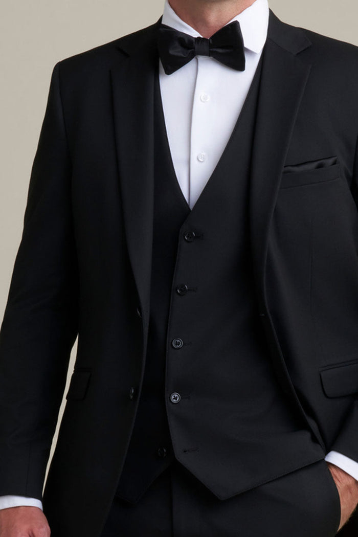 Black Windsor Vest Allure Men