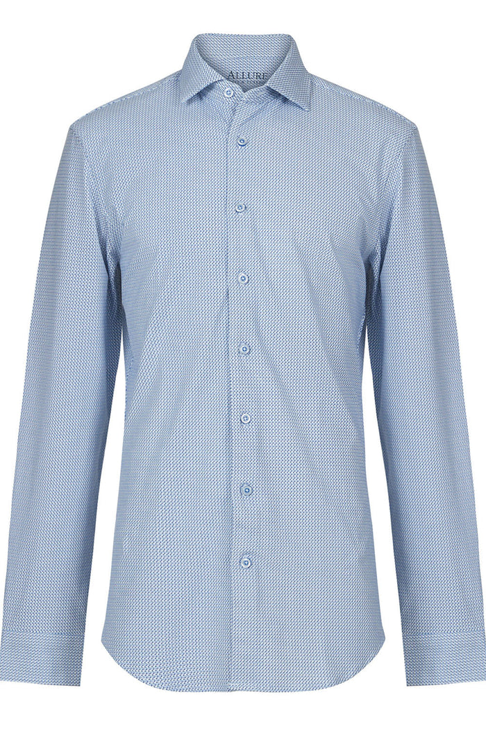 Vanguard Blue Laydown Formal Shirt Allure Men