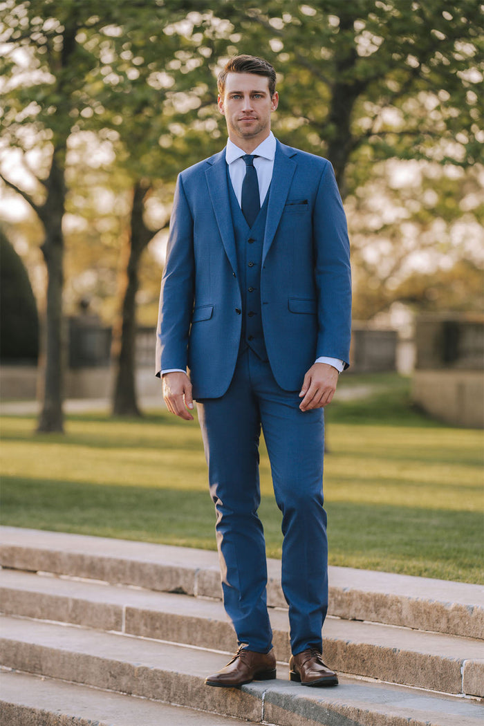 Savoy Blue Suit Jacket (Separates) by Allure Men
