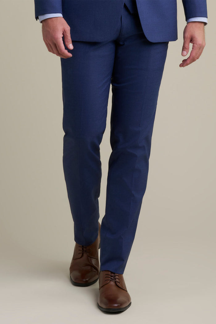 Mayfair Blue Luxury Stretch Blend Suit Pants Allure Men