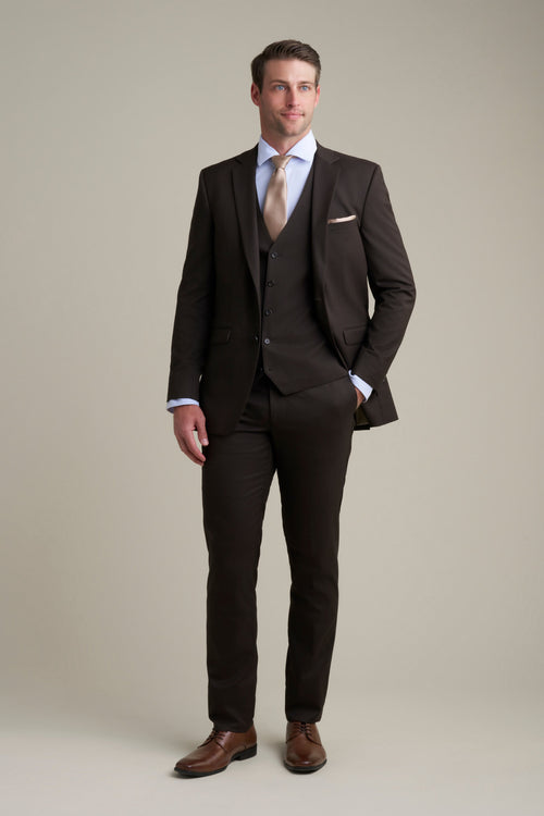 Savoy Brown Suit Jacket (Separates) by Allure Men