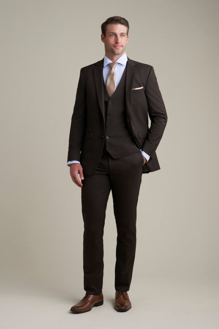 Savoy Brown Suit Jacket (Separates) by Allure Men