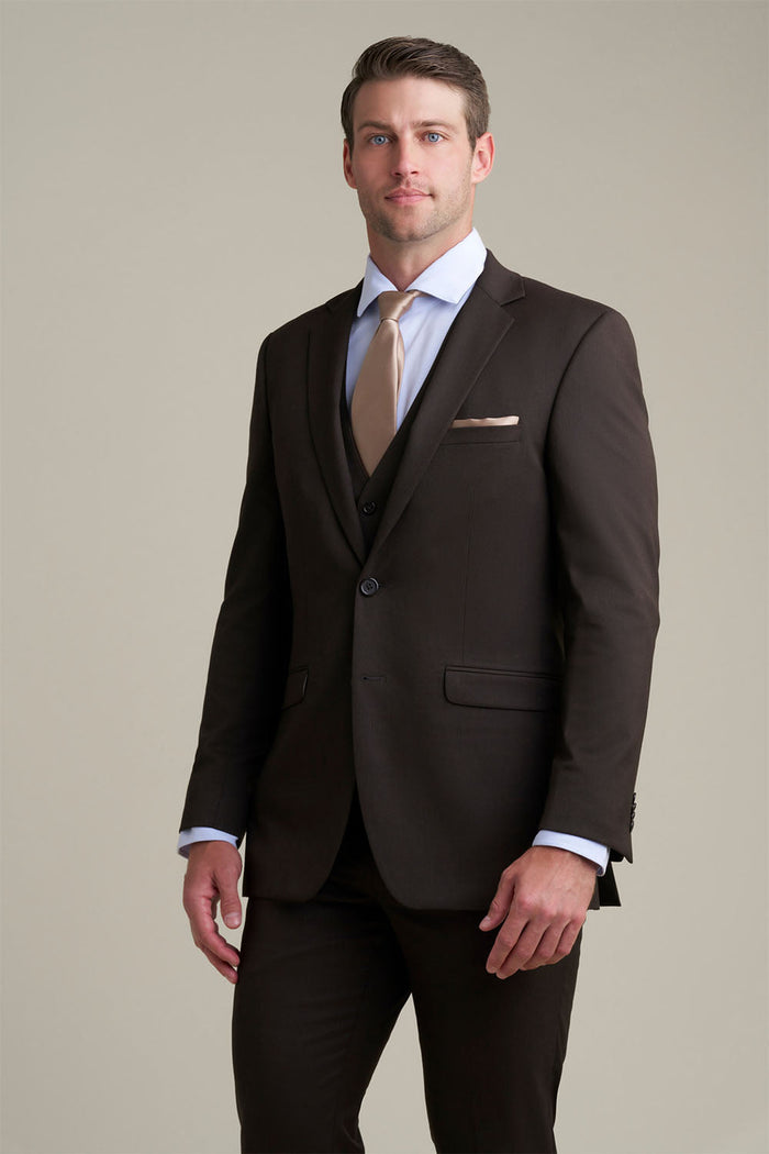 Savoy Brown Suit Jacket (Separates) by Allure Men