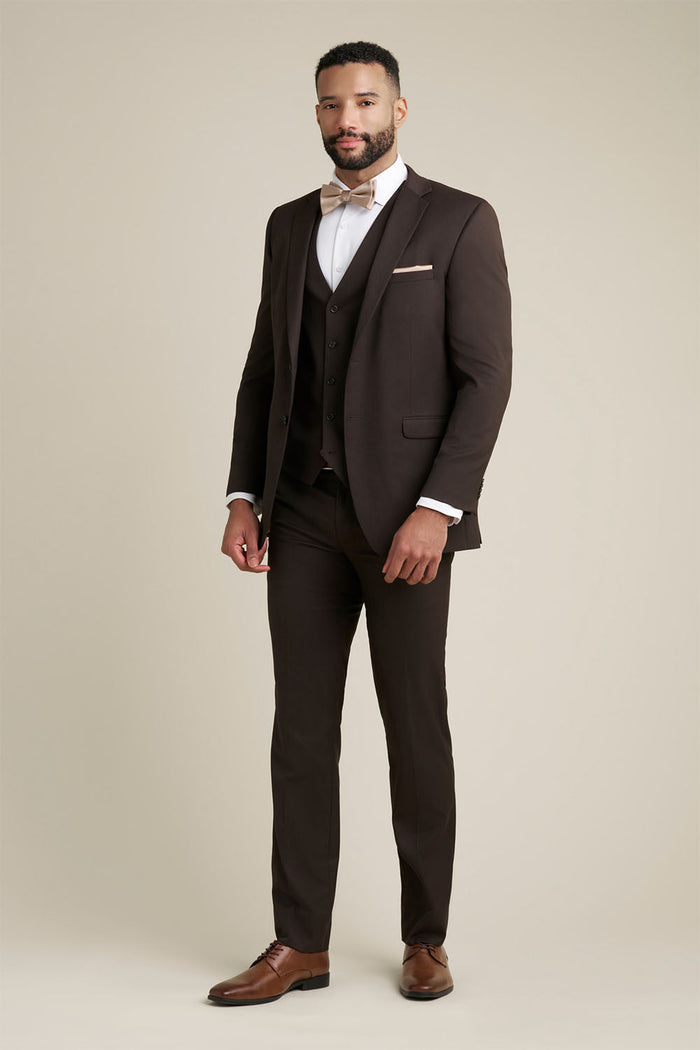 Savoy Brown Suit Jacket (Separates) by Allure Men