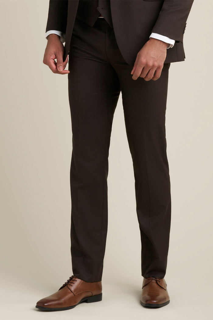 Mayfair Brown Luxury Stretch Blend Suit Pants Allure Men