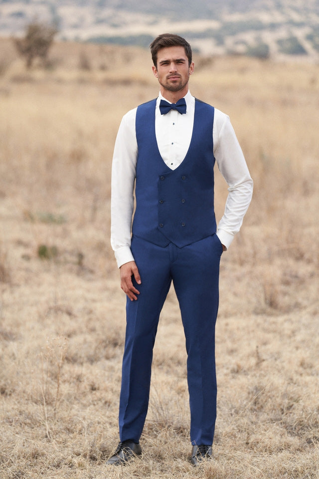 Brunswick Cobalt Ultra Slim Suit Pants by Allure Men