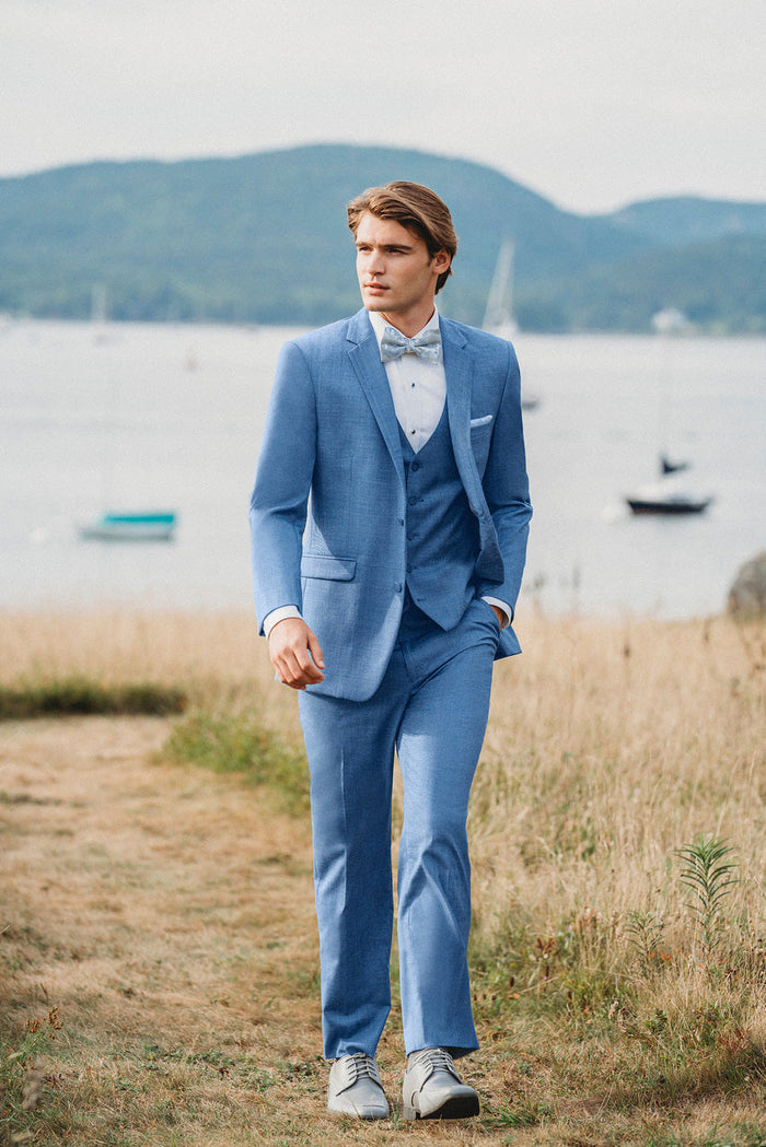 Brunswick Cornflower Ultra Slim Suit Pants by Allure Men