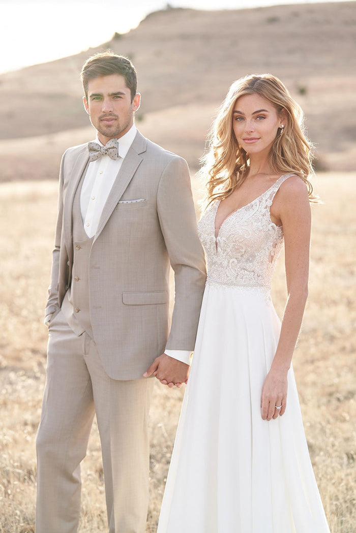 Brunswick Sand Suit Jacket (Separates) by Allure Men