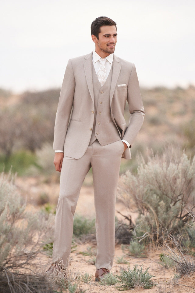 Brunswick Sand Suit Vest by Allure Men