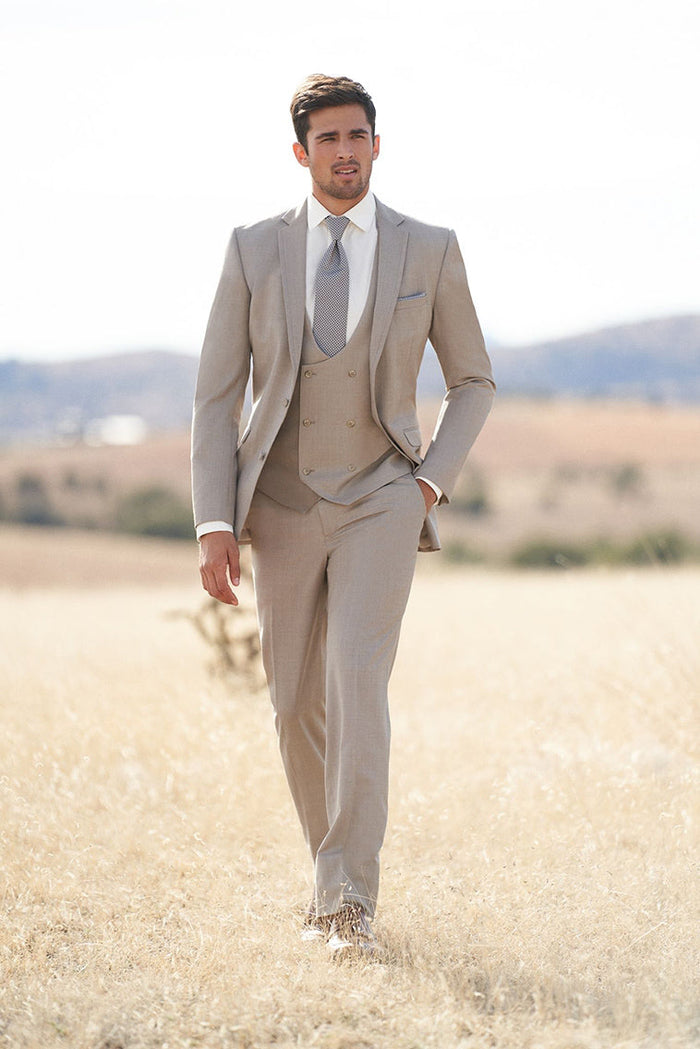 Brunswick Sand Ultra Slim Suit Pants by Allure Men