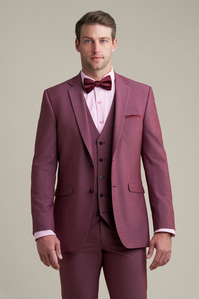 Savoy Burgundy Suit Jacket (Separates) by Allure Men