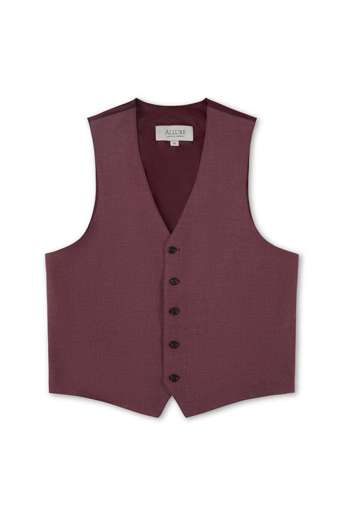 Burgundy Windsor Vest by Allure Men