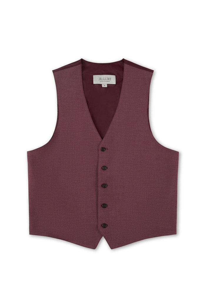 Burgundy Windsor Vest by Allure Men