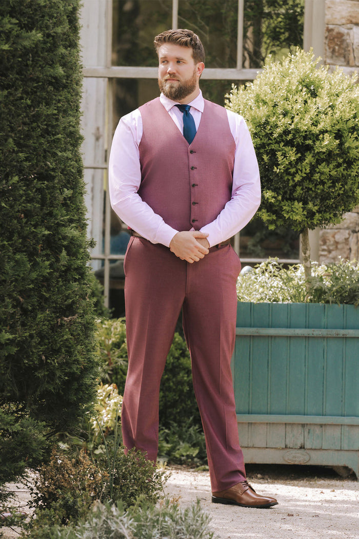 Burgundy Windsor Vest by Allure Men