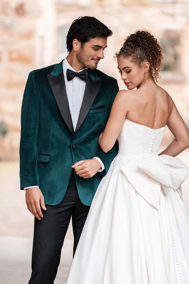 Verona Emerald Green Velvet Dinner Jacket (Separates) by Allure Men