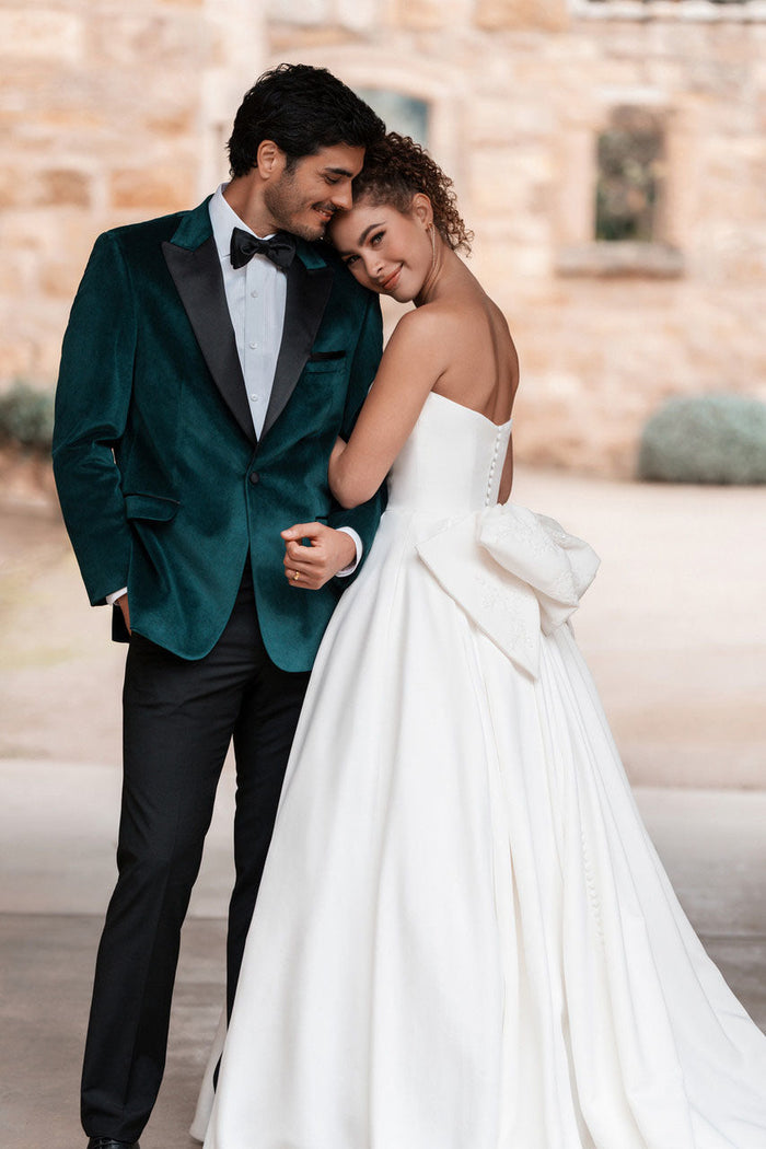 Verona Emerald Green Velvet Dinner Jacket (Separates) by Allure Men