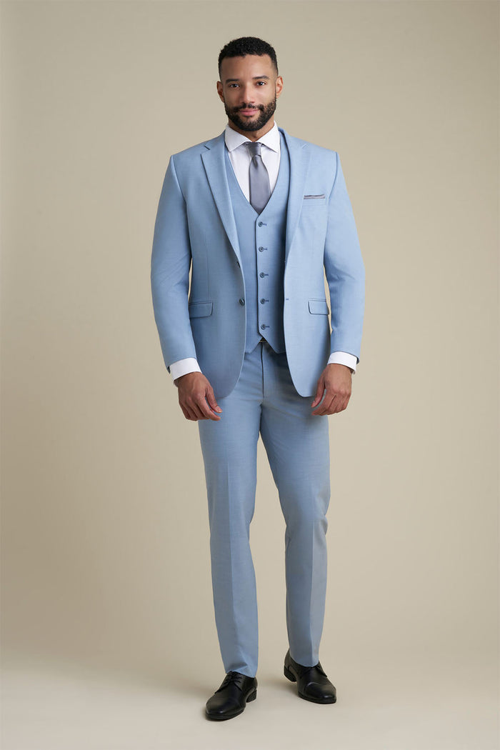 Savoy Light Blue Suit Jacket (Separates) by Allure Men