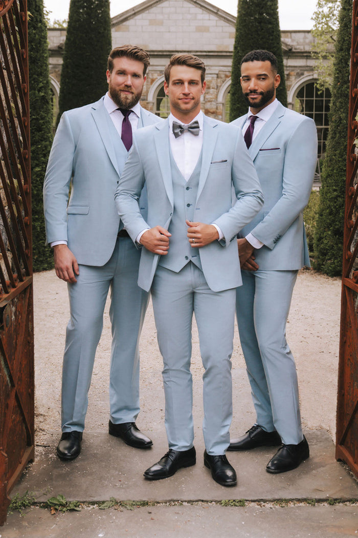 Savoy Light Blue Suit Jacket (Separates) by Allure Men