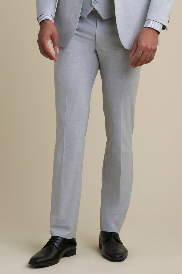 Mayfair Light Grey Luxury Stretch Blend Suit Pants Allure Men