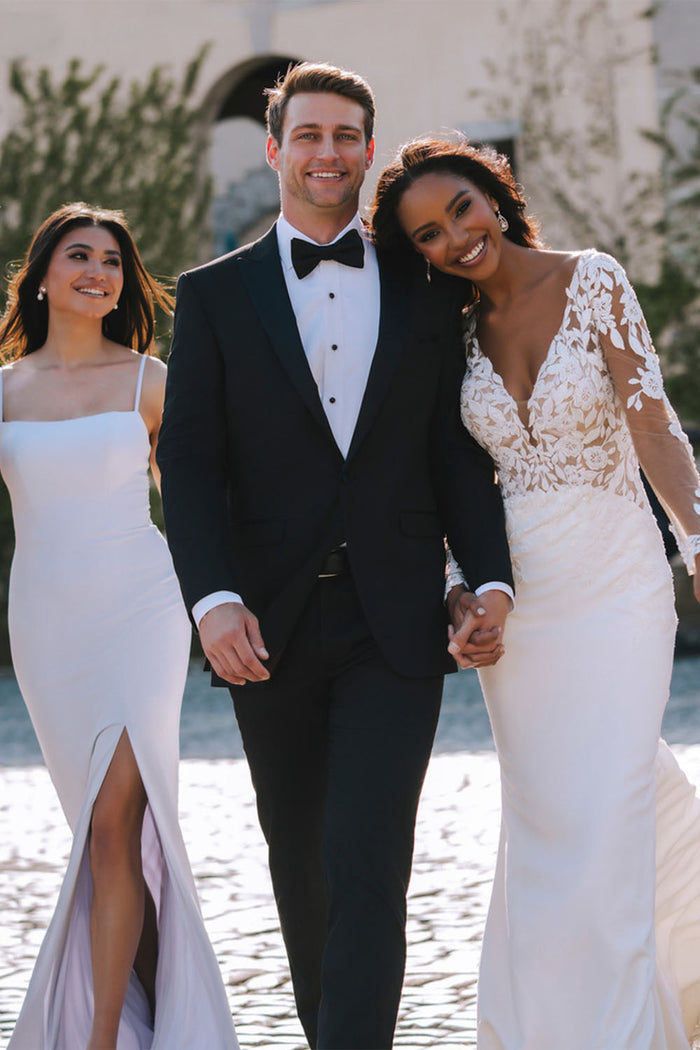 Belmont Black Tuxedo Jacket (Separates) by Allure Men