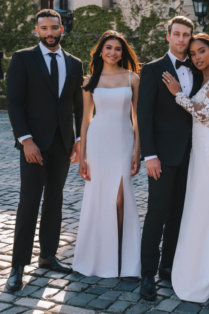 Belmont Black Tuxedo Jacket (Separates) by Allure Men