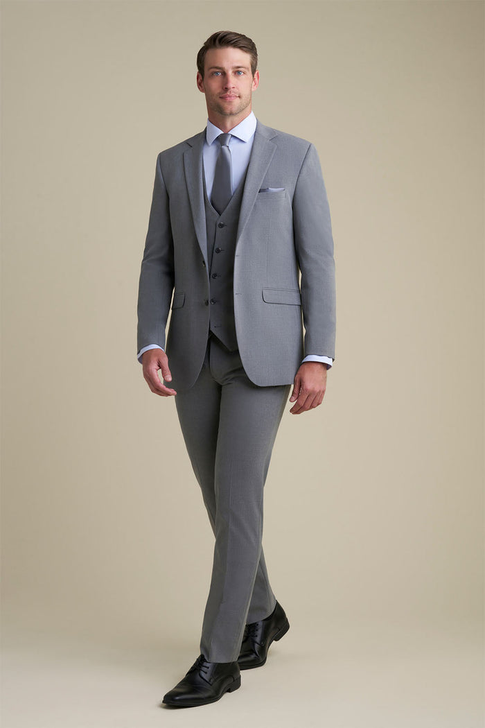 Savoy Medium Grey Suit Jacket (Separates) by Allure Men