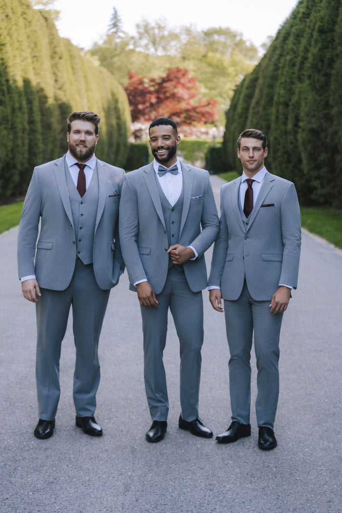 Savoy Medium Grey Suit Jacket (Separates) by Allure Men