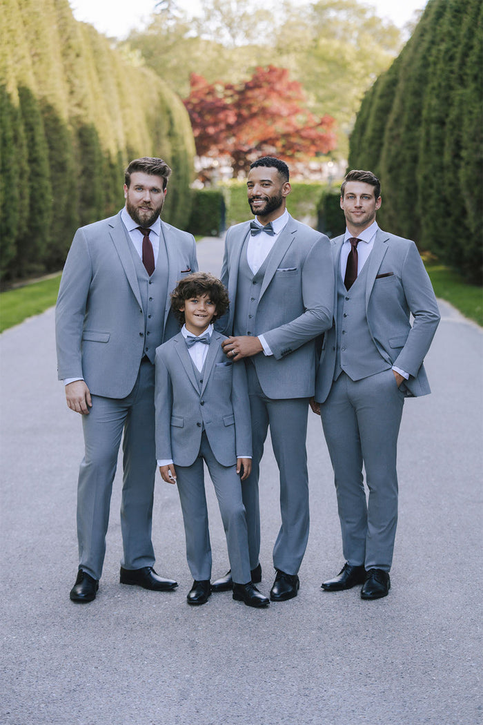 Savoy Medium Grey Suit Jacket (Separates) by Allure Men