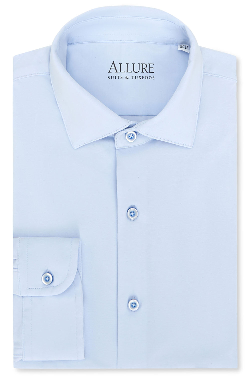 Astoria Sky Blue Laydown Formal Shirt by Allure Men