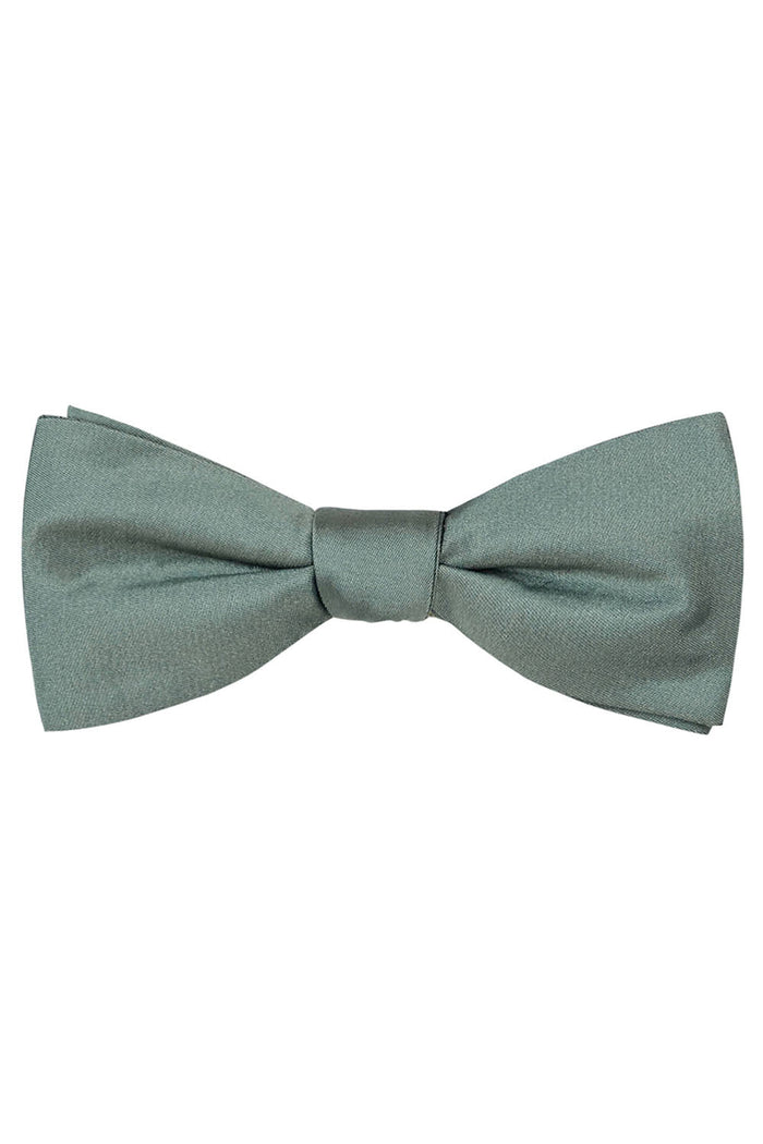 Fern Solid Satin Silk Bow Tie Allure Men