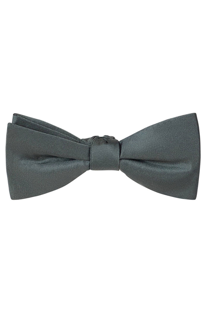 Sage Solid Satin Silk Bow Tie Allure Men