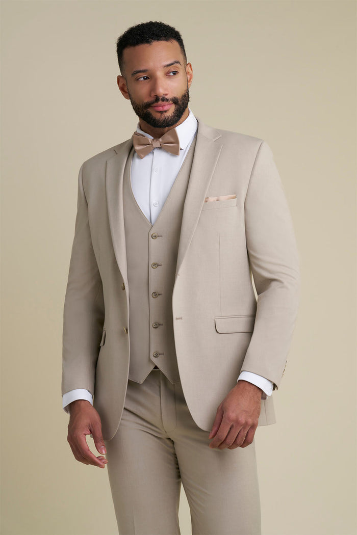 Savoy Tan Suit Jacket (Separates) by Allure Men