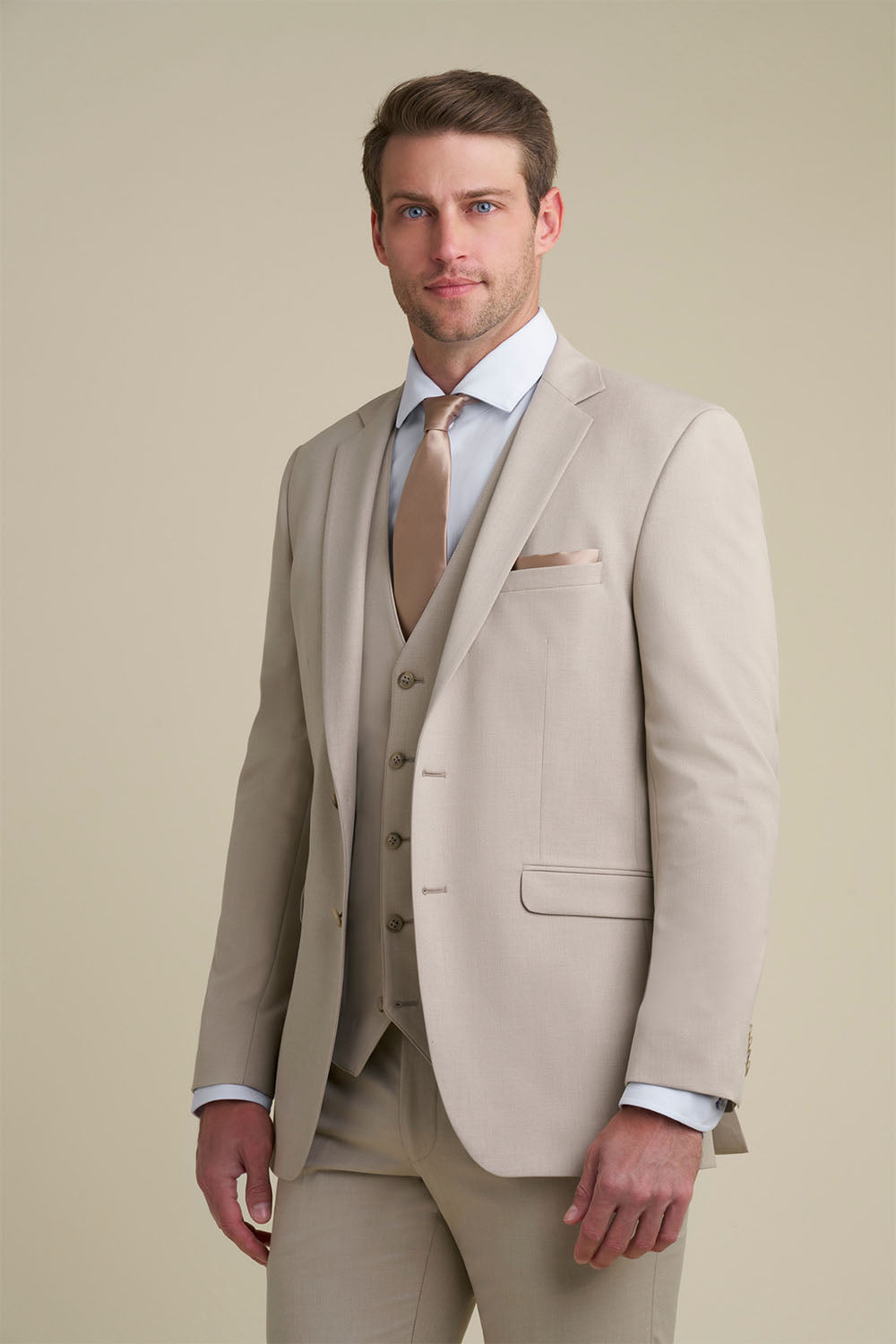 Savoy Tan Suit Jacket (Separates) by Allure Men