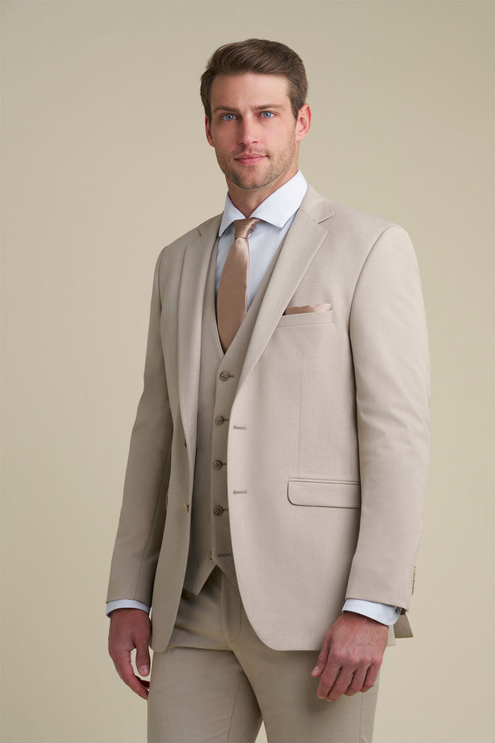 Savoy Tan Suit Jacket (Separates) by Allure Men