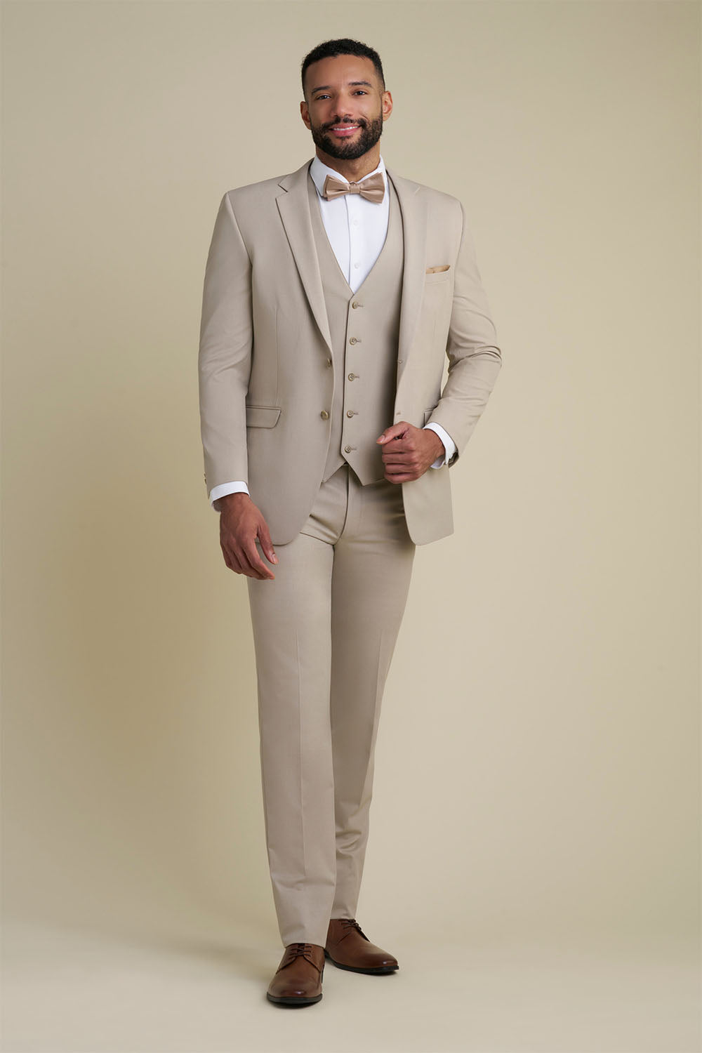 Savoy Tan Suit Jacket (Separates) by Allure Men