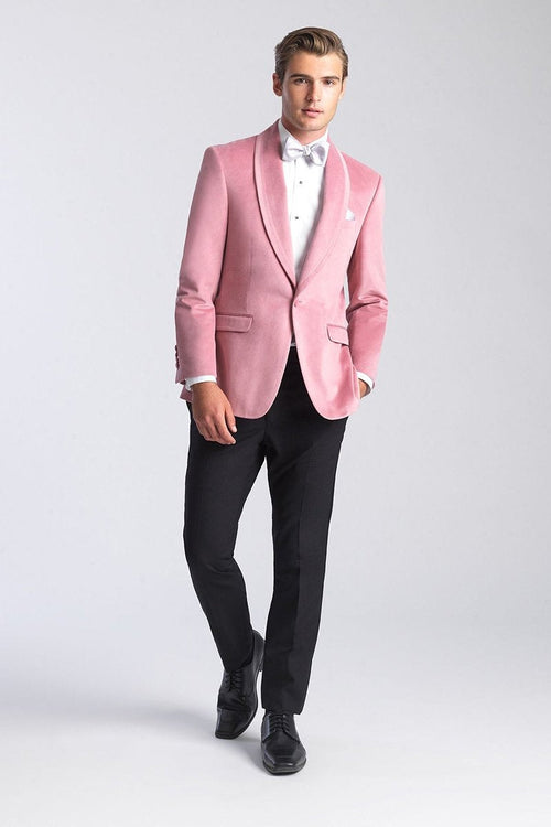 Venice Dusty Rose Velvet Dinner Jacket (Separates) Pink Prom Tuxedo PROMTUXEDO