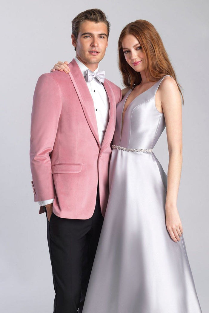 Venice Dusty Rose Velvet Dinner Jacket (Separates) by Allure Men