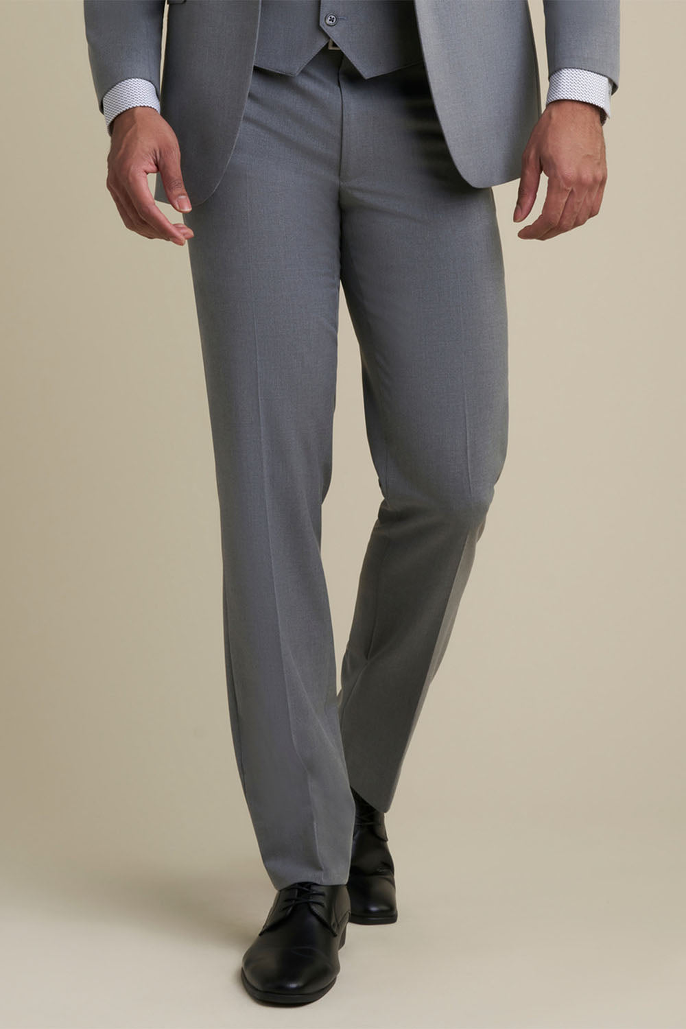 Mayfair Medium Grey Luxury Stretch Blend Suit Pants Allure Men