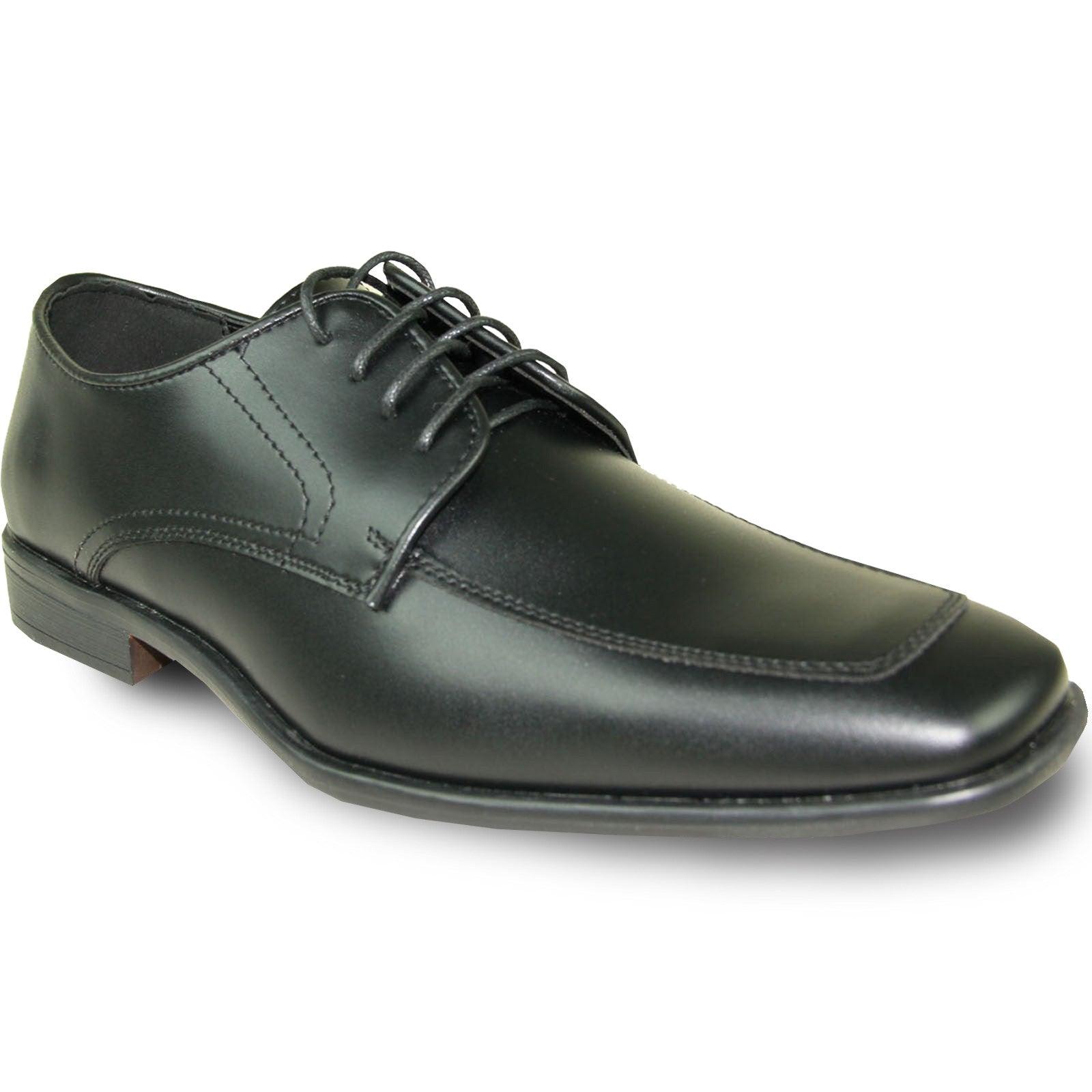 "Allure Shoes Men's Matte Black Lace Oxford Dress & Tux Shoe" - USA Men's Outlet – SuitUSA
