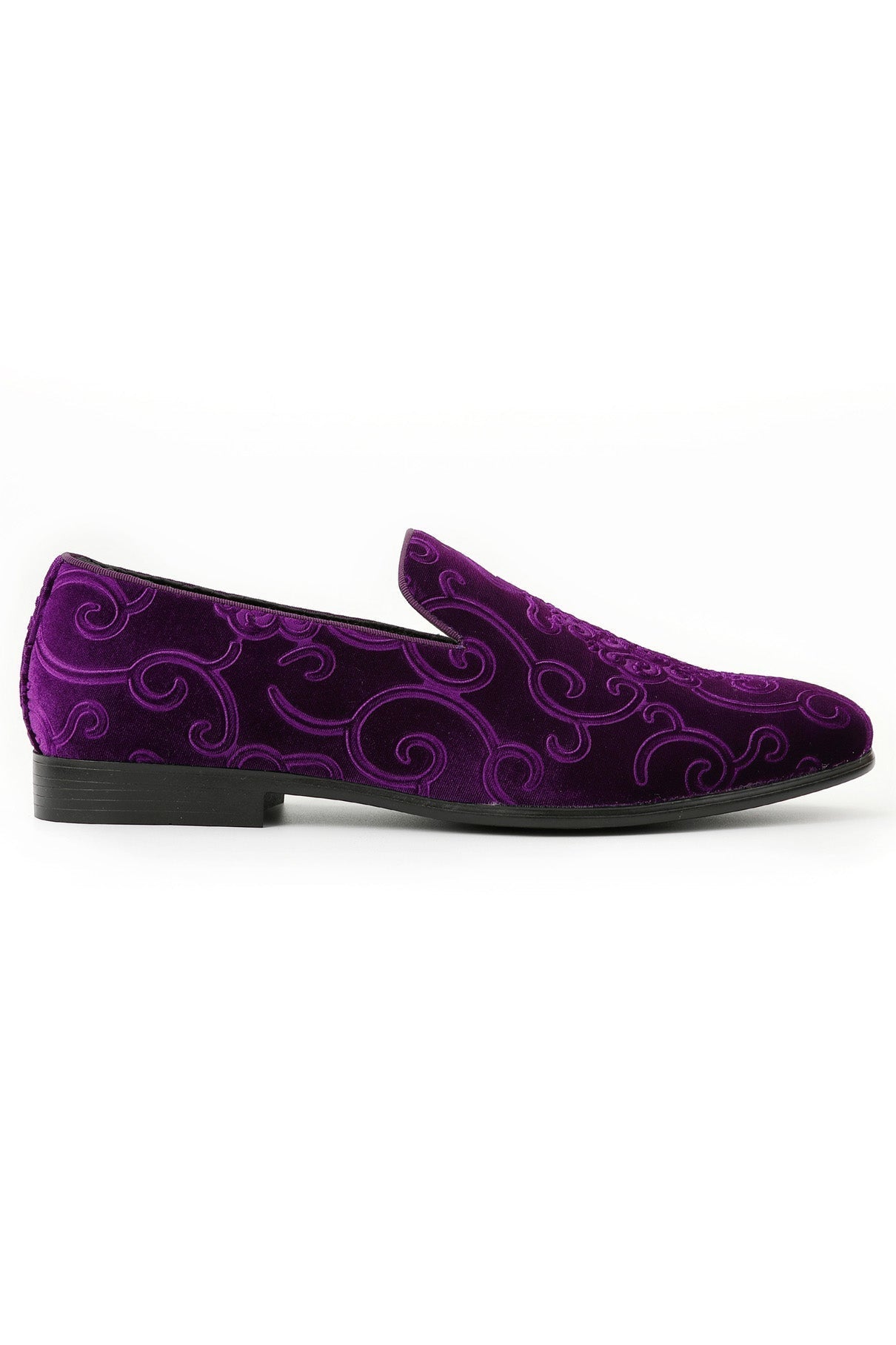 Bryant Purple Tuxedo Shoes by Amali