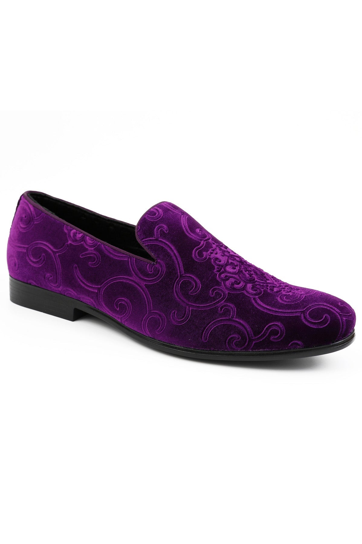 Bryant Purple Tuxedo Shoes by Amali