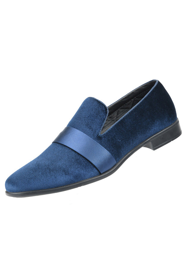 Knight Navy Tuxedo Shoes by Amali