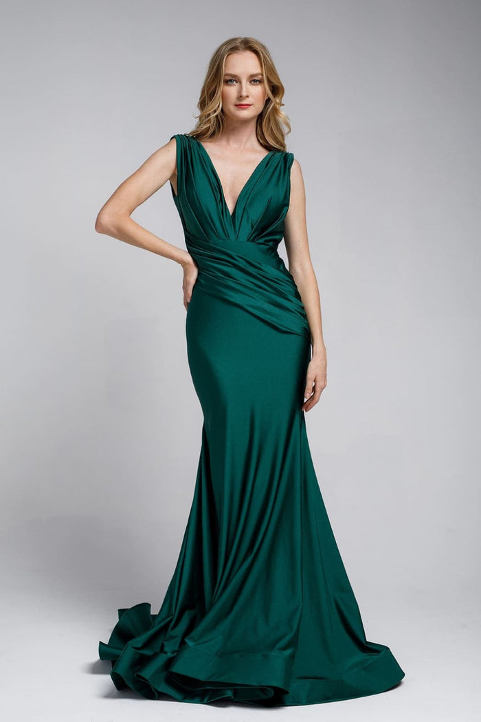Amelia Couture 370 Sleeveless Bodycon Stretchy Bridesmaids Dress